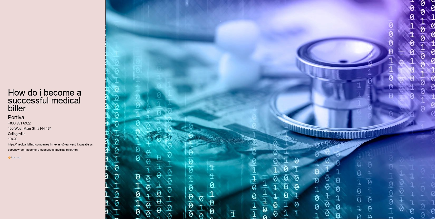 how do i become a successful medical biller
